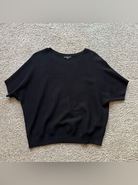 Quince lightweight cotton cashmere link stitch dolman sweater